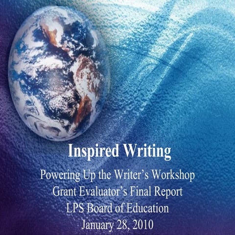 Powering Up Writing Grant Report
