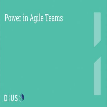 Power in Agile Teams 