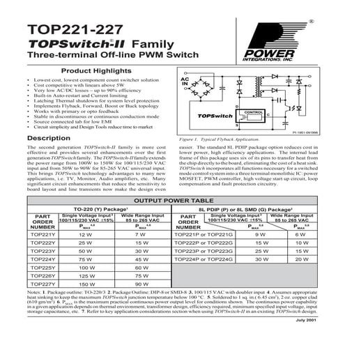 10 PCS TOP245YN TO-220 TOP245Y TOP245 Off-line Switcher Chip