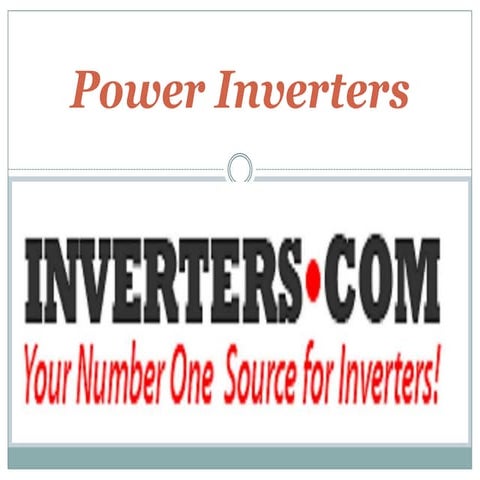 Power Inverters | PPTX
