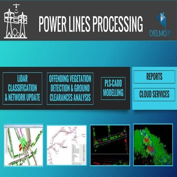 Processing steps - Power Lines LiDAR Mapping projects