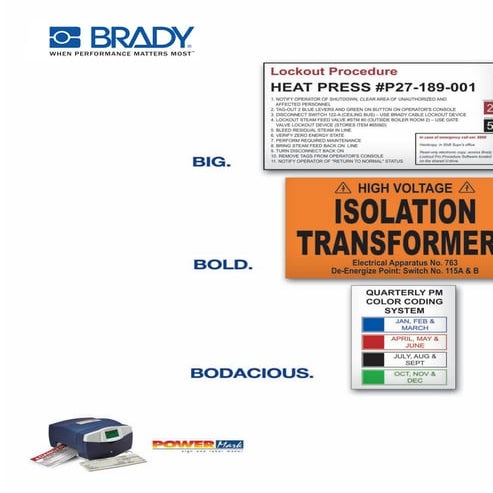 Power Mark Industrial Label printer Brochure