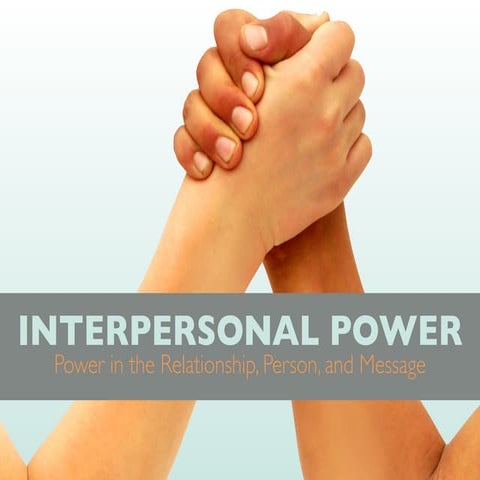 Power and Influence in Interpersonal Relationships