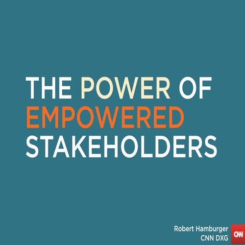 Power of empowered stakeholders   Robert Hamburger