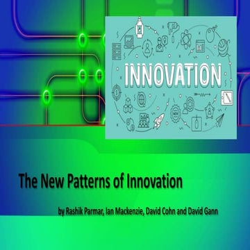 New Pattern of innovation