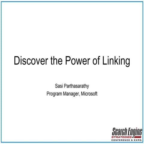 Power Of Linking SES NY 2009