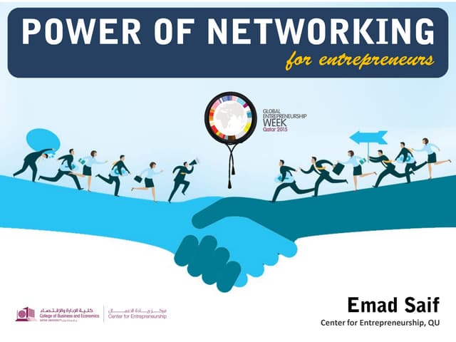 Power of Networking for Entrepreneurs - GEWQatar 2015