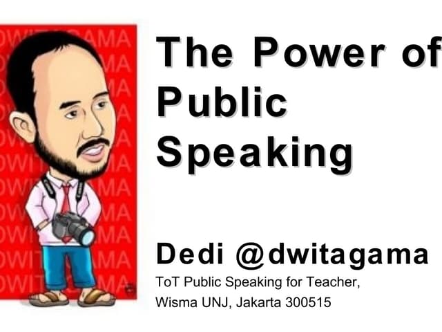 Power of public speaking