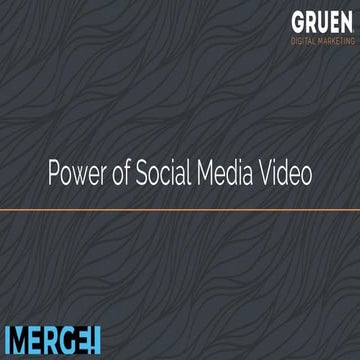 Power of Social Media Video MERGEshow Orlando