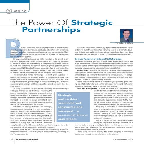 Power of Strategic Partnerships | PDF