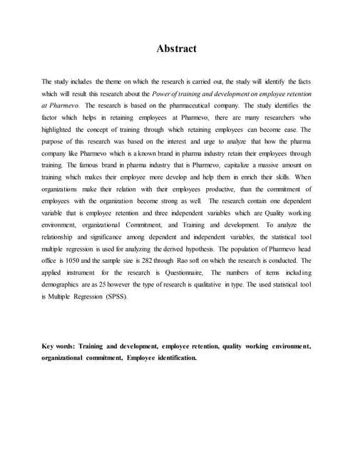 Power of training and development o...