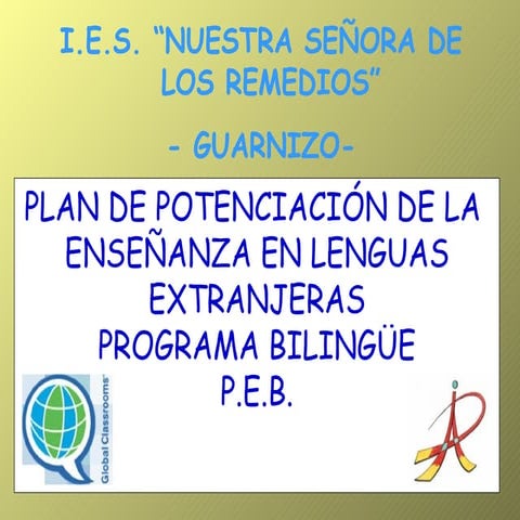 Programa de potenciación del aprendizaje en lenguas extranjeras