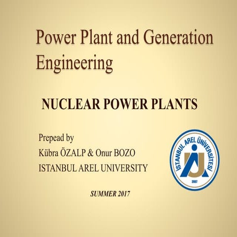 NUCLEAR POWER PLANT | PPT