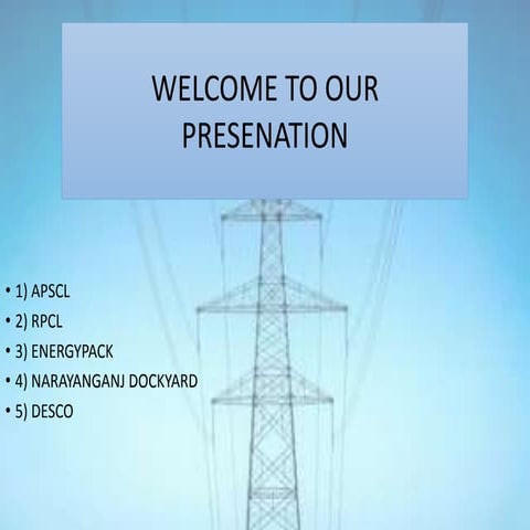 Power Plants In Bangladesh PPTX