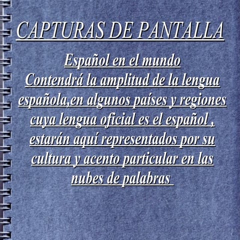 Power poin proyecto de lengua española