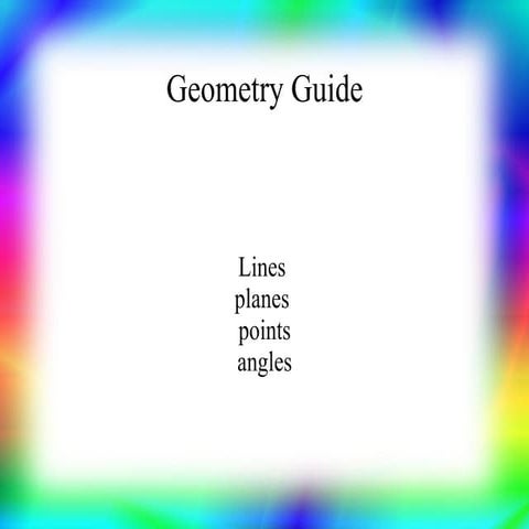 Planar Geometry Terms