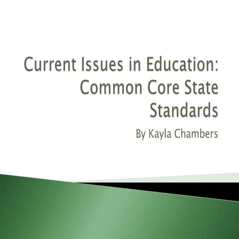 Current Issues in Education PowerPoint