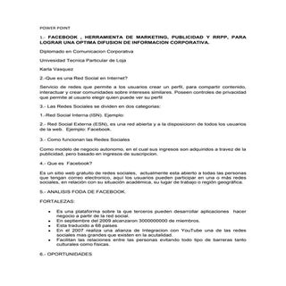 INVESTIGACION REDES SOCIALES FACEBOOK