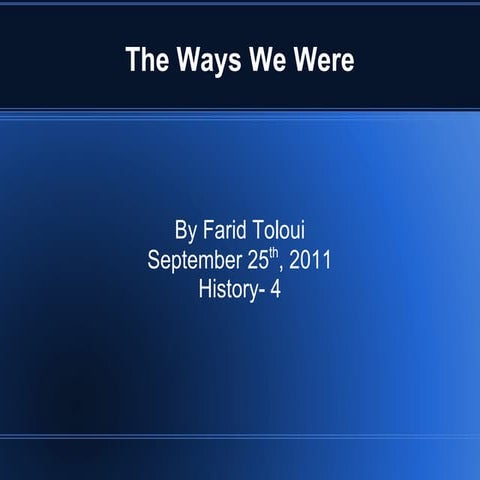 Assignment 4 - Mid-term Report and Power Point