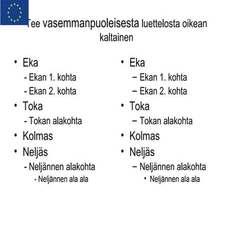 PowerPoint-harjoitus