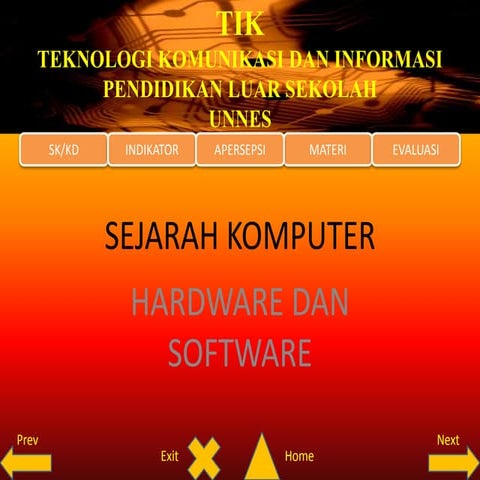 Power Point Sejarah Komputer Hardware Dan Software