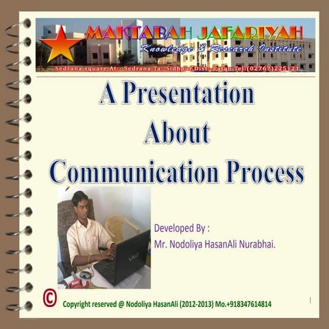 Communication Process (By HasanAli Nodoliya)
