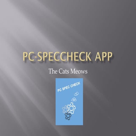 Fife College - The Cats Meow - Apps for Good presentation 