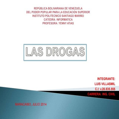 DIAPOSITIVA LAS DROGAS