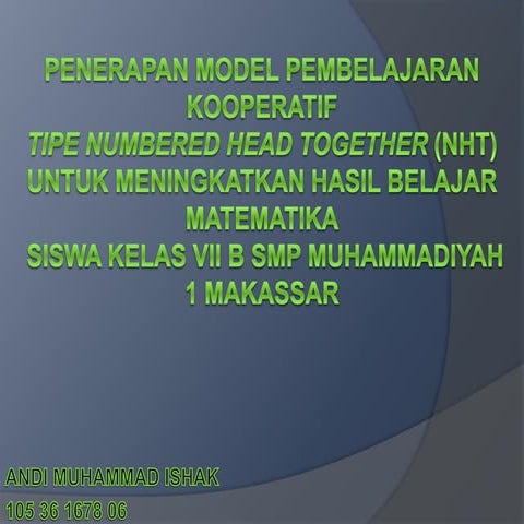 Skripsi NHT (Power Point)
