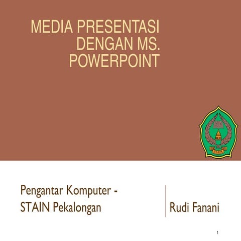 Media Presentasi dengan Power Point | PPT