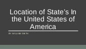 Location of State's In the United S...