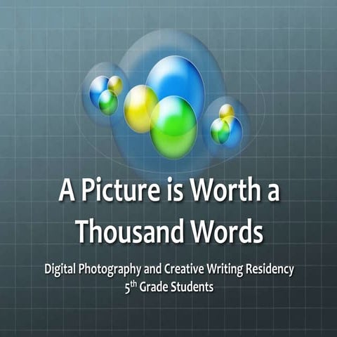 A Picture is Worth a Thousand Words -- Photography and Creative Writing ...