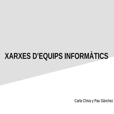 Xarxes d'equips informàtics