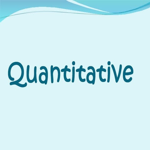 Quantitative