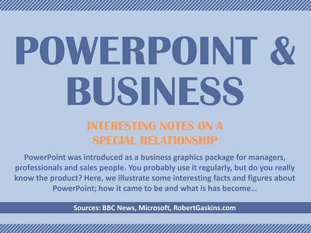 PowerPoint & Business: A Special Relationship