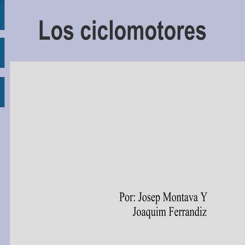 Powerpoint ciclomotor