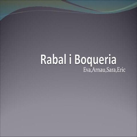 La boqueria i el raval power point | PPTX