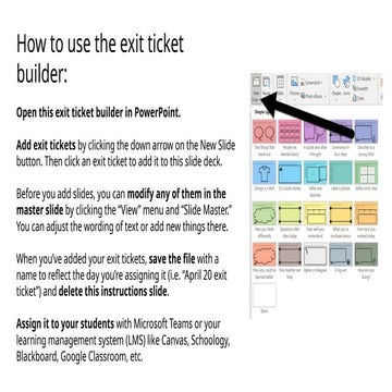 Comprehensive Guide to Using Exit Ticket Builder in PowerPoint for ...