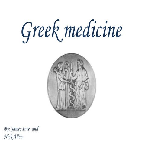 Power Point Greek Medicine