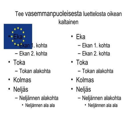 Powerpoint harjoitus