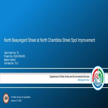 North Beauregard Street at North Chambliss Street Spot Improvement
