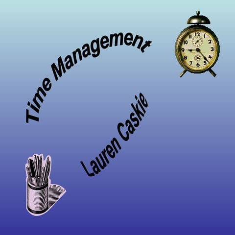 Powerpoint On Time Management.