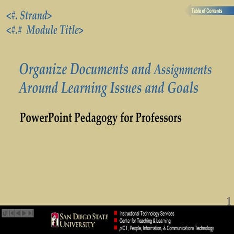 PowerPoint Pedagogy for Professors Module 6-1