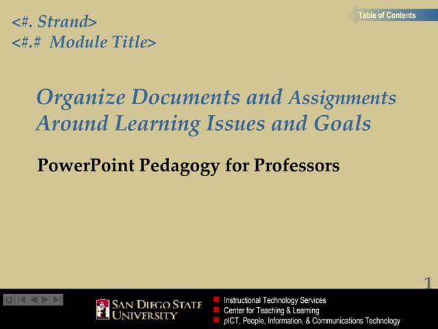 PowerPoint Pedagogy for Professors Module 6-1