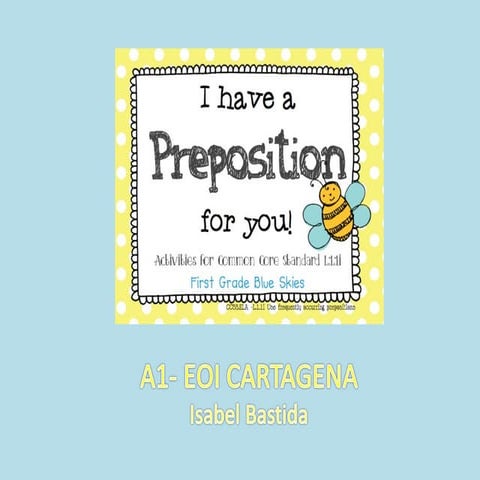 NB1 - Prepositions of time and place