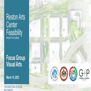 Reston Arts Center Feasibility -  Focus Group Visual Arts
