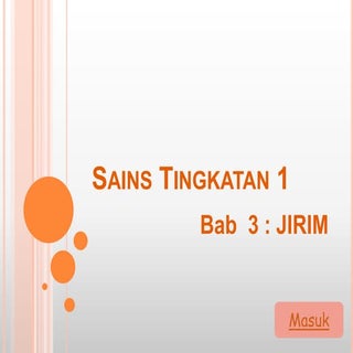 Power point  sains tingkatan 1 bab ...