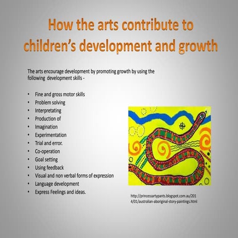 Skills primary school kids learn from the performing arts | PPTX