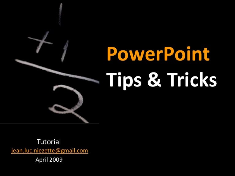 Powerpoint tips-and-tricks