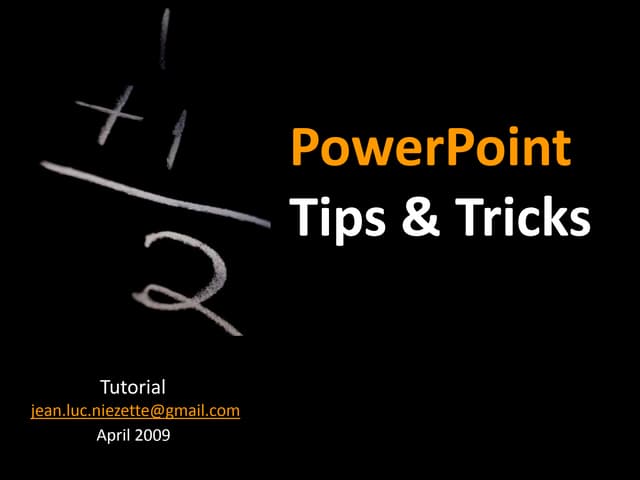 Powerpoint tips-and-tricks